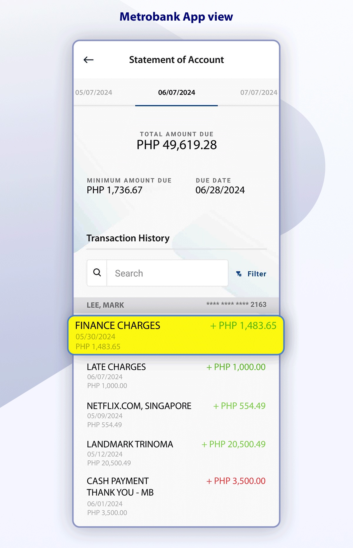 Finance Charges _ Metrobank App